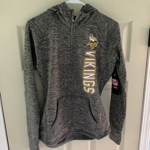 Women’s Minnesota Vikings zip up sweatshirt